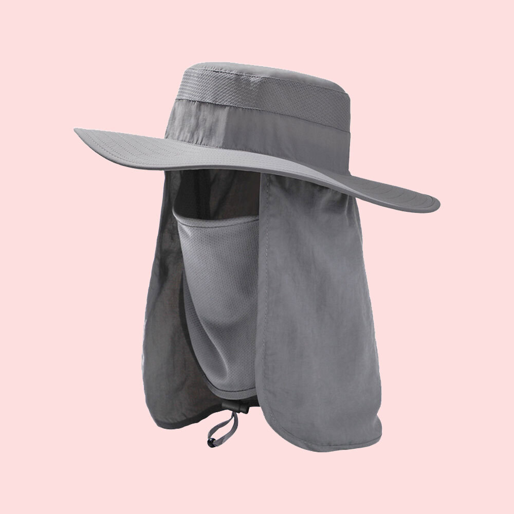 자외선 차단 챙모자 (그레이) - 메인 이미지