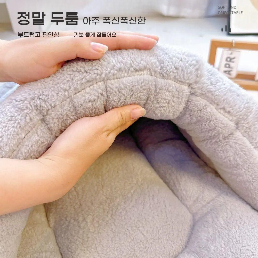 고양이 하우스 동굴 침대 강아지 숨숨집 겨울 방한 따뜻한 bying24 이미지 7