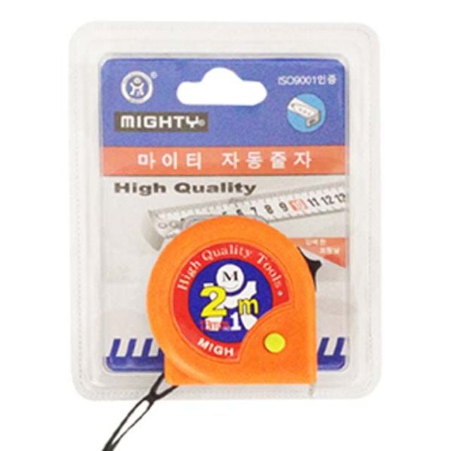 마이티줄자2M 줄자 자동줄자 휴대용줄자 잠금줄자 공구 - 상품 이미지