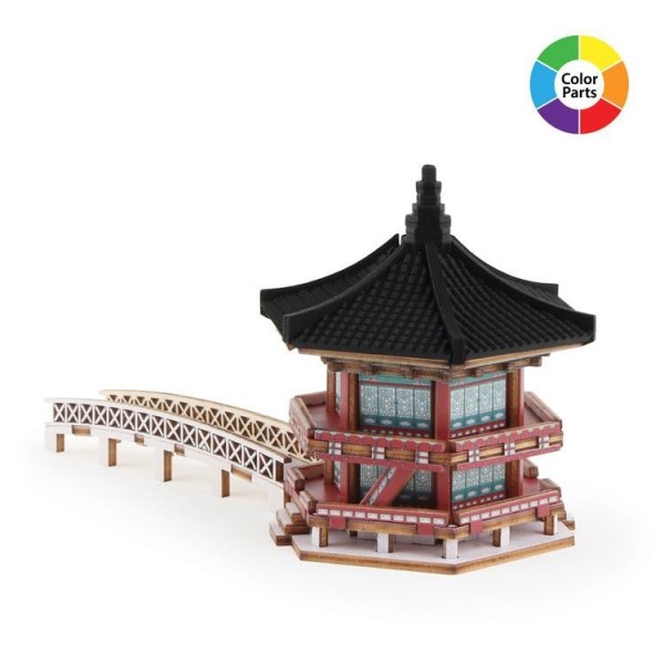 영공방 향원정 DIY 목재조립 미니 향원정만들기 미니향원정 목재키트 목재조립키트 영공방조립 - 메인 이미지