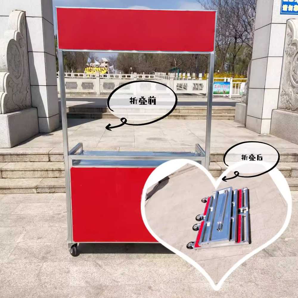노점 가판대 철재 간이 이동식 마차 포장마차 리어카 48x100cm - 상세 이미지 5