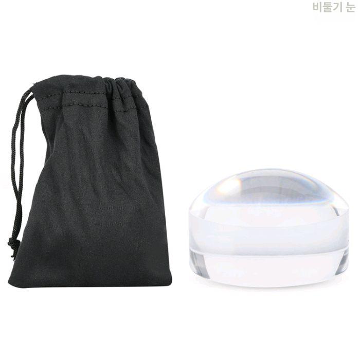 10배 확대 아크릴 반구형 돋보기 광학 투명 확대경 노인 독서 80mm 대형 - 상세 이미지 4