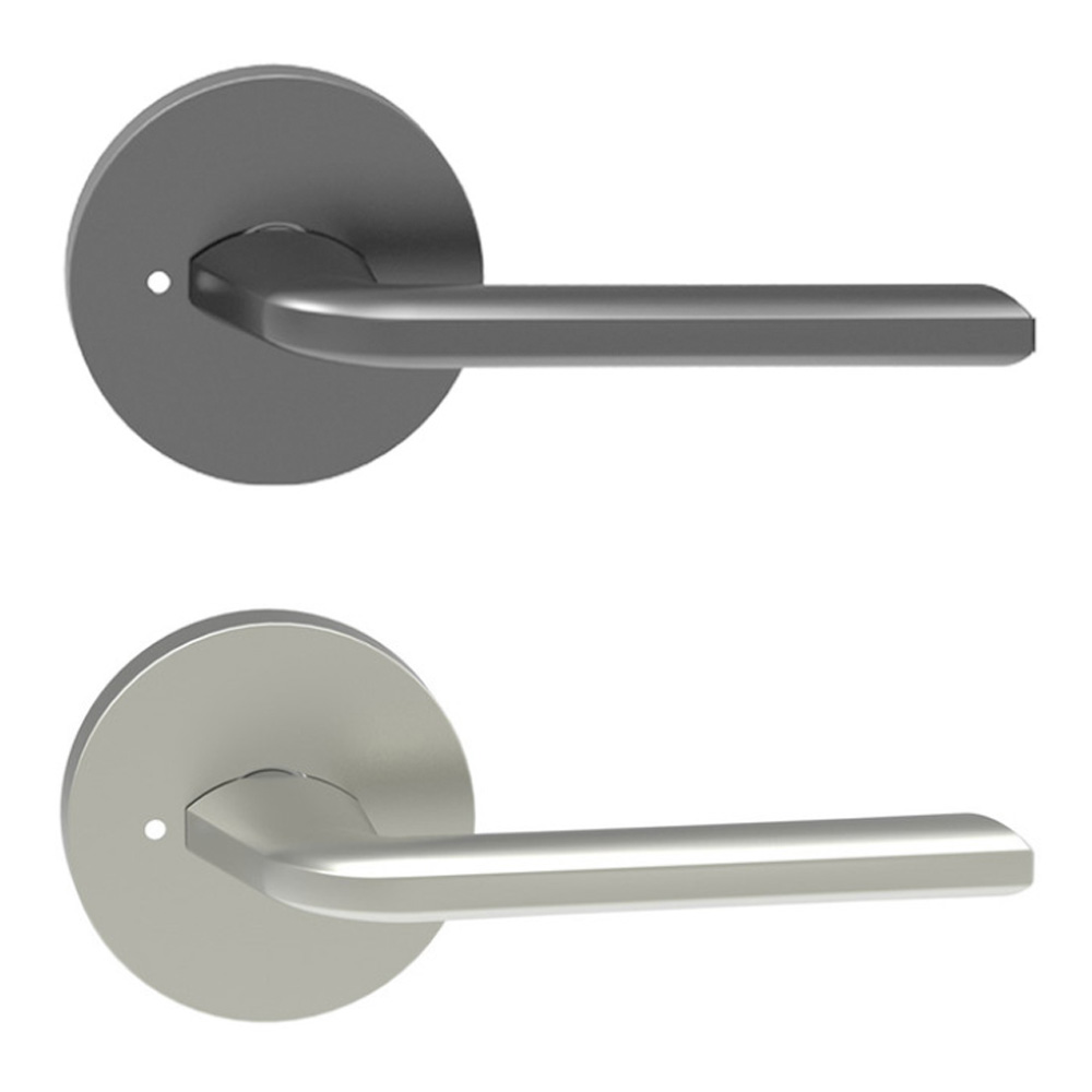 누름 잠금버튼 레바 방문손잡이 - 상품 이미지