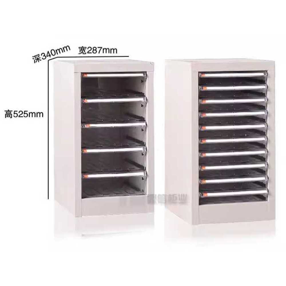 서류 서랍장 A4 파일 수납함 사무용 문서 정리 보관함 0.8mm 5단 1열 - 상세 이미지 4