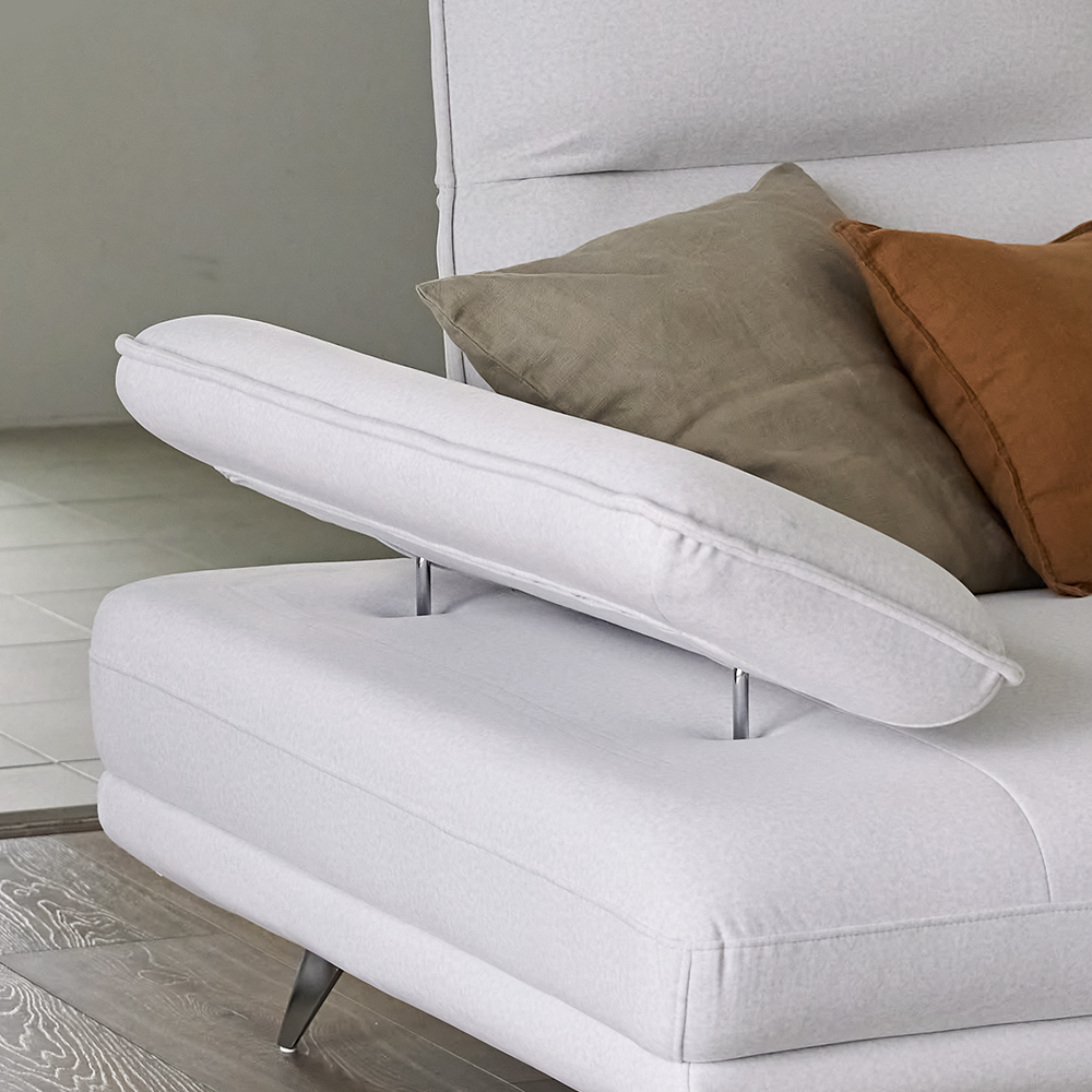 [쿠션Event](희망일배송)빅토리아 패브릭 기능성 이지클린 스윙 소파 스툴포함, 아이보리, 4인용