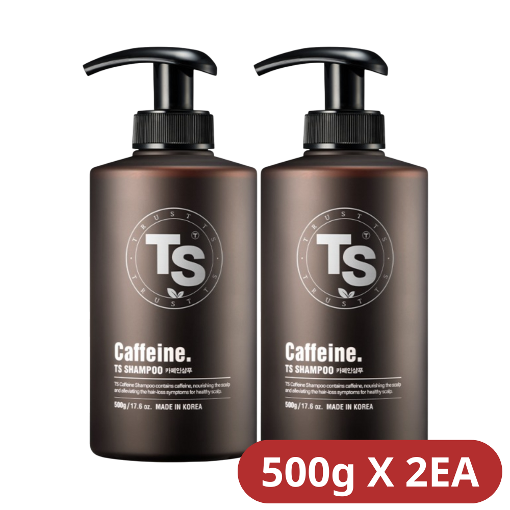 TS 카페인 샴푸 + 소분 파우치 500g, 2개 - 상세 이미지 4