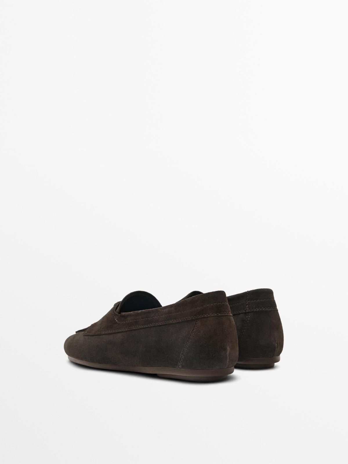 마시모두띠 프리미엄 스웨이드 레더 데크 슈즈 1520/750 BROWN - 상세 이미지 5