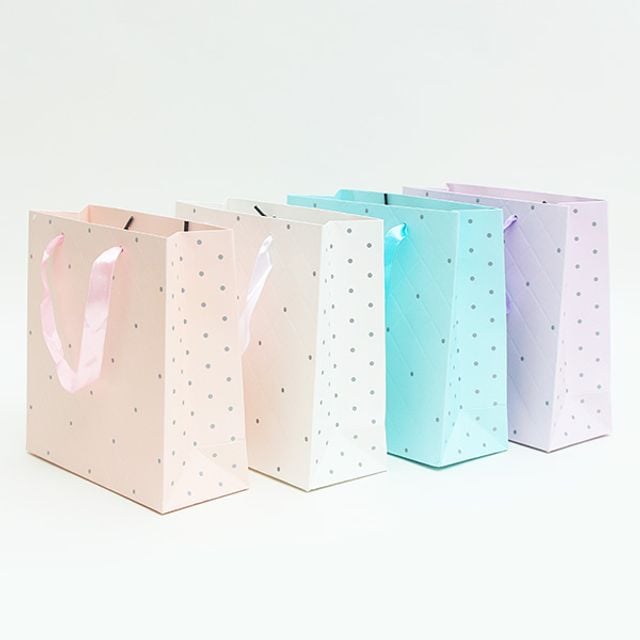 러블리쇼핑백(중)28x28x10_10매입 - 메인 이미지