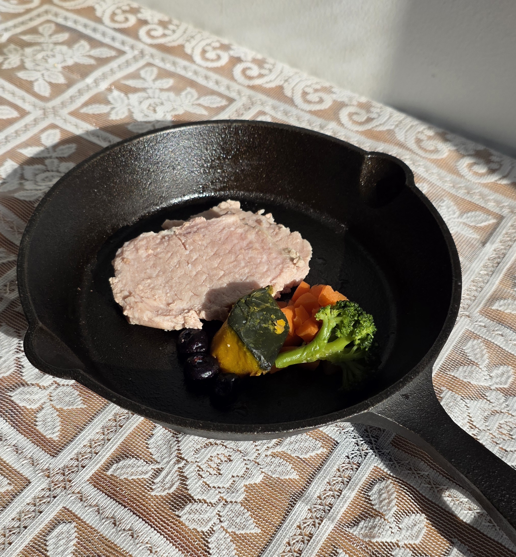 강아지 밥꾸 기호성 사료 수비드 화식 자연식 토핑 돼지고기+야채, 125g, 5개 - 상세 이미지 5