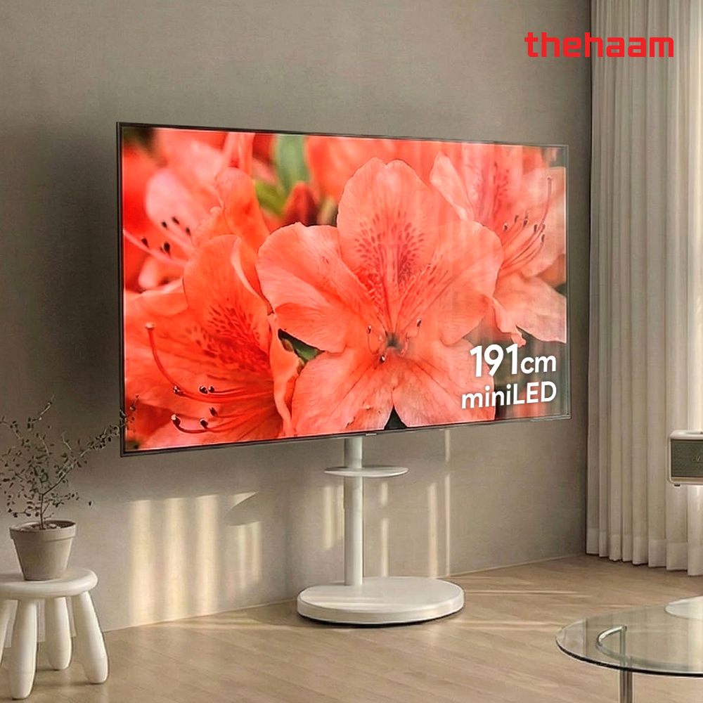 더함 삼탠바이미 191cm(75인치) 스마트 이동식 TV MINILED 구글5.0 울트라패키지 - 상품 이미지