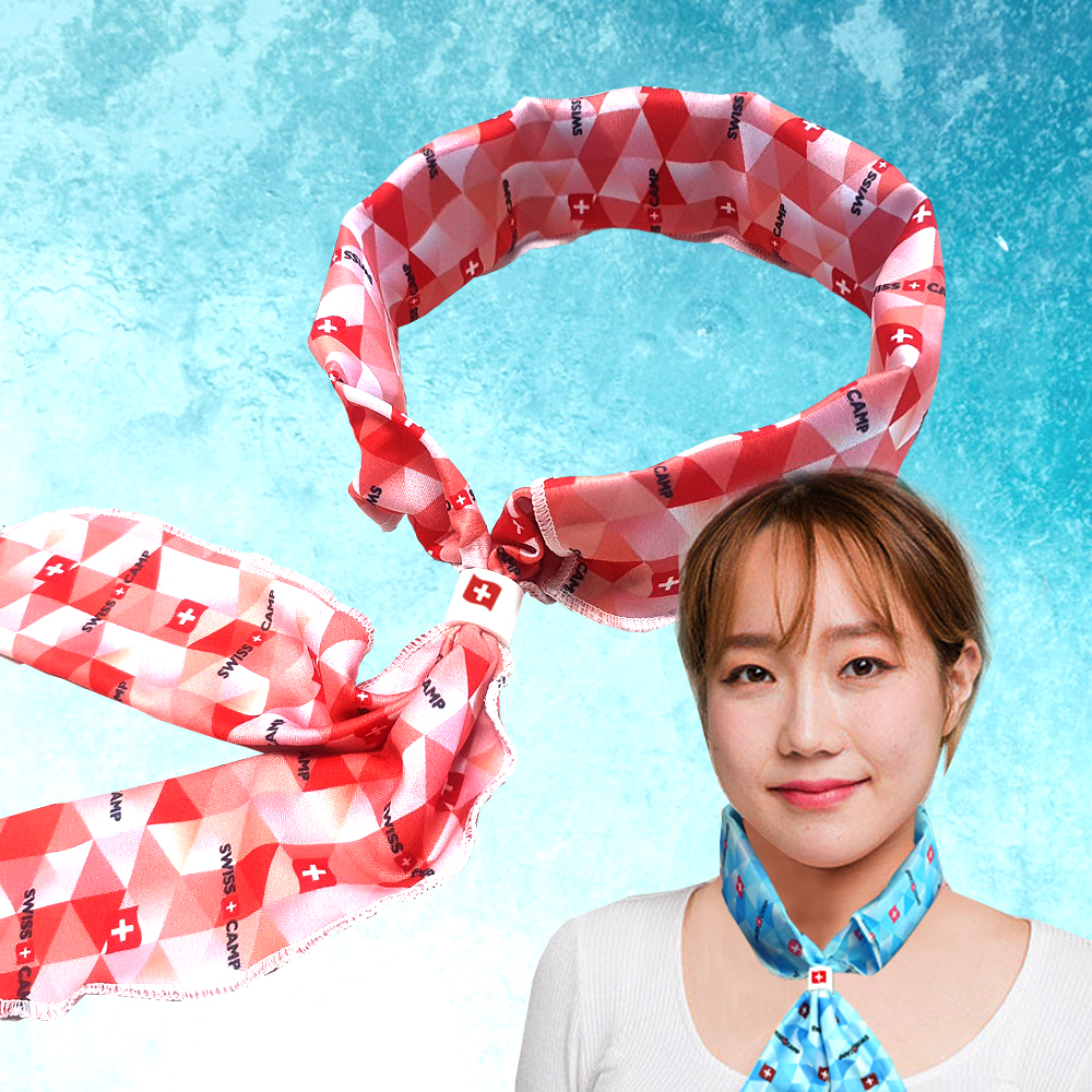 스위스캠프 쿨넥 아이스 스카프 1+1 ( 스카이블루 + 쿨레드 ) - 상세 이미지 2
