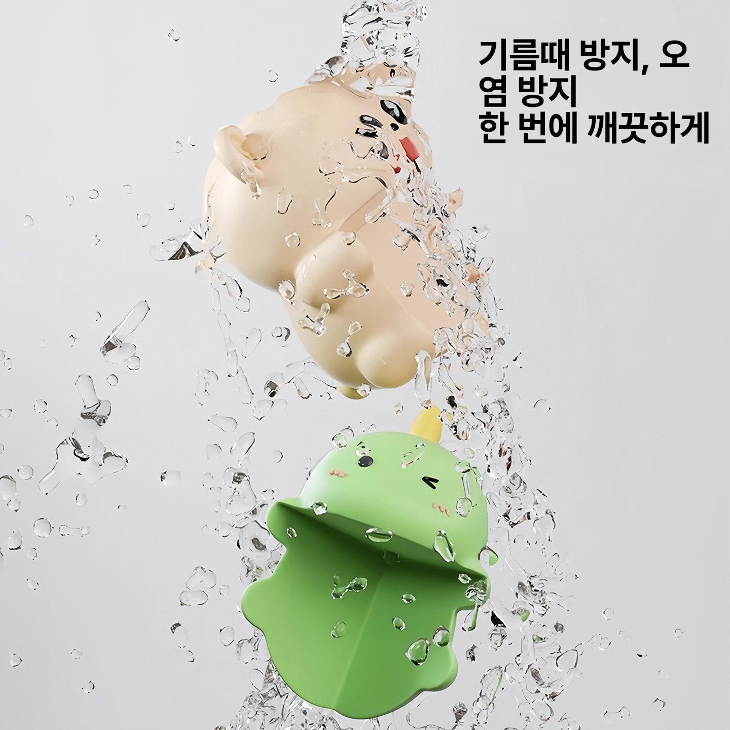 방지 테이블 코너 보호대 캐릭터 창문 직각 보호 스티커 그린 다이노소어 2개 세트 - 상세 이미지 5