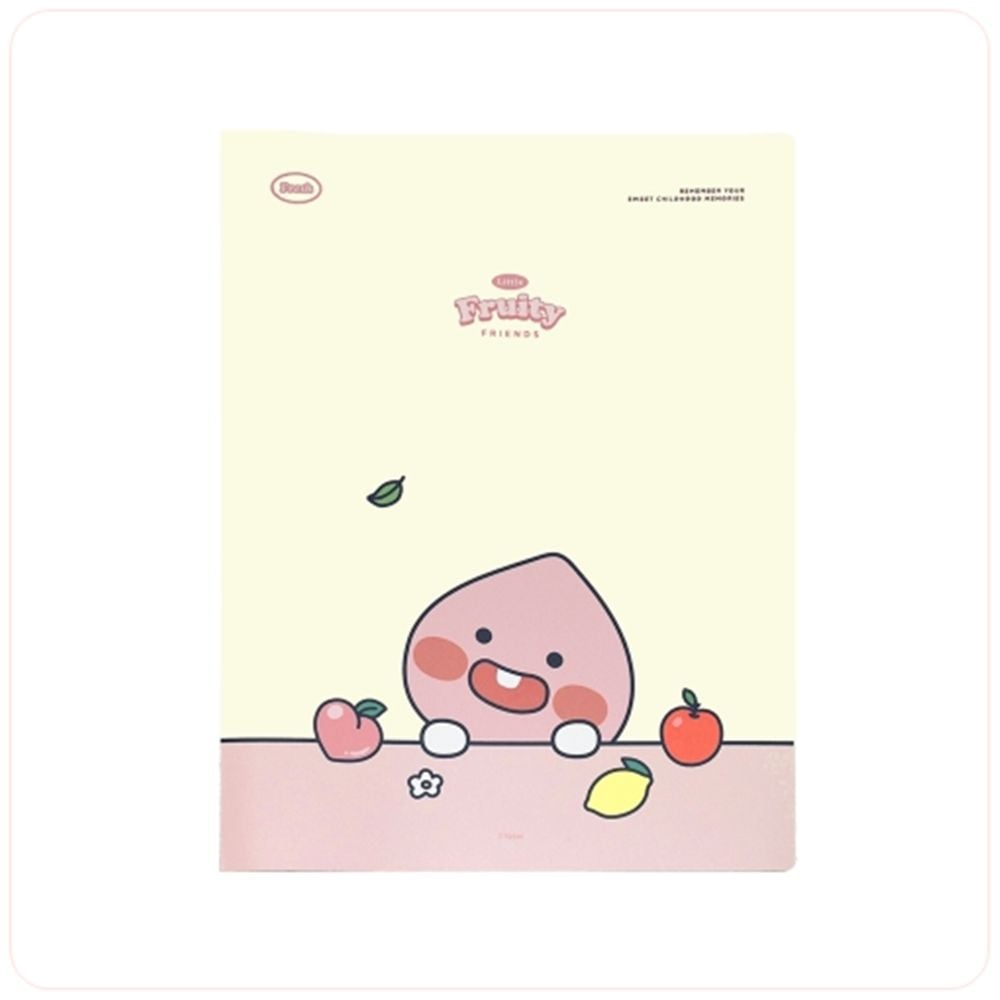 카카오 리틀프렌즈 프루티 40P 클리어화일 어피치 1개 - 상품 이미지