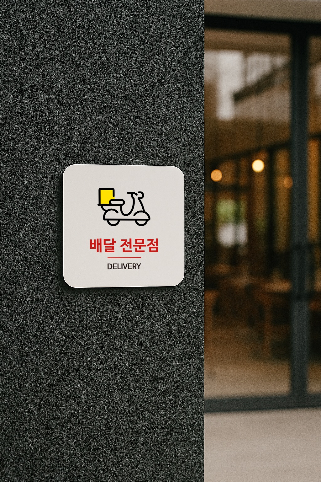 배달 전문점 표지판 안내판 표찰 딜리버리 안내 041 100x100 - 상세 이미지 2