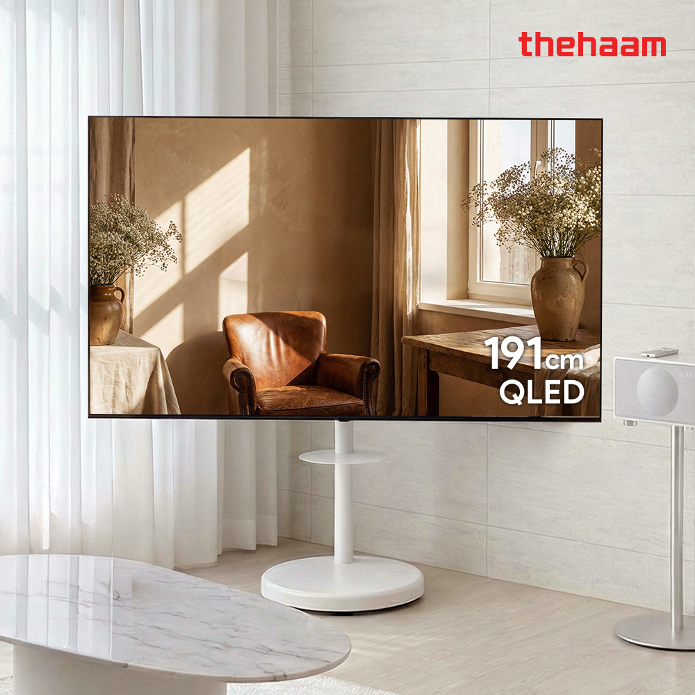 더함 삼탠바이미 191cm(75인치) 스마트 이동식 TV QLED 구글5.0 울트라패키지 - 상품 이미지