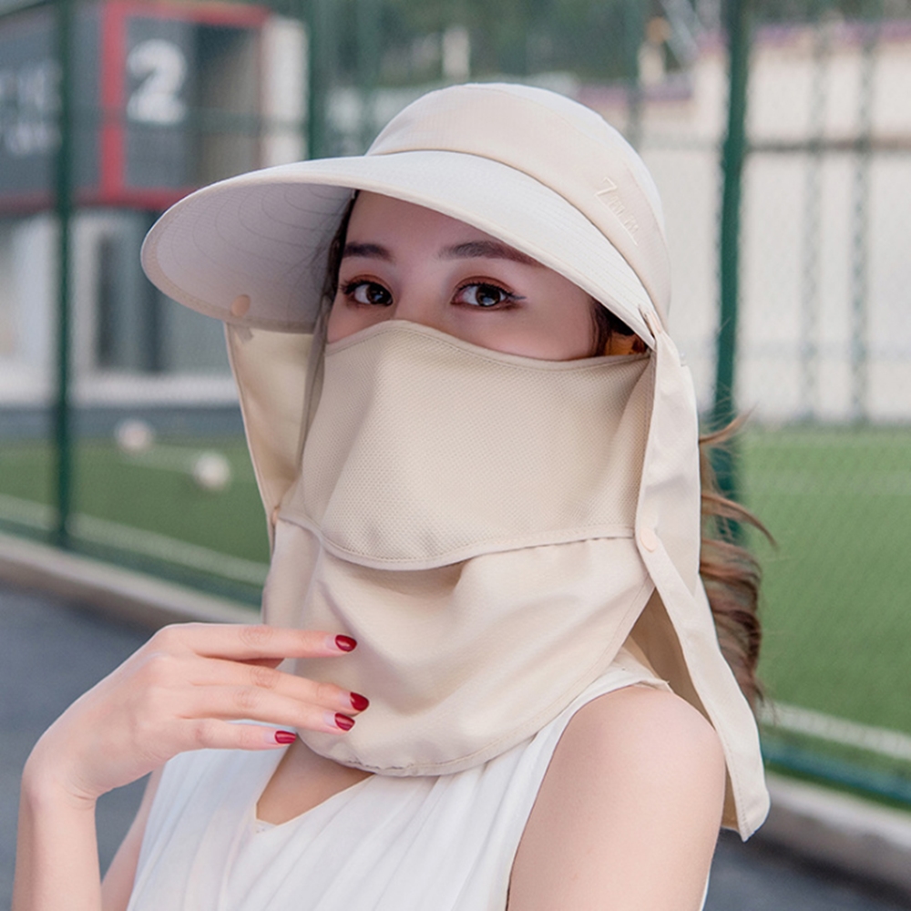 썬캡 쉴드업 완전무장 썬캡(베이지) 돌돌이 여름모자 선캡 - 상품 이미지