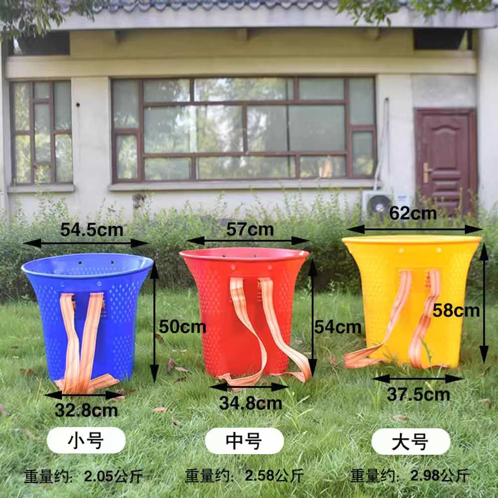 배낭 바구니 플라스틱 고추 메는 바스켓 가방 차 농사 54cm - 상세 이미지 2