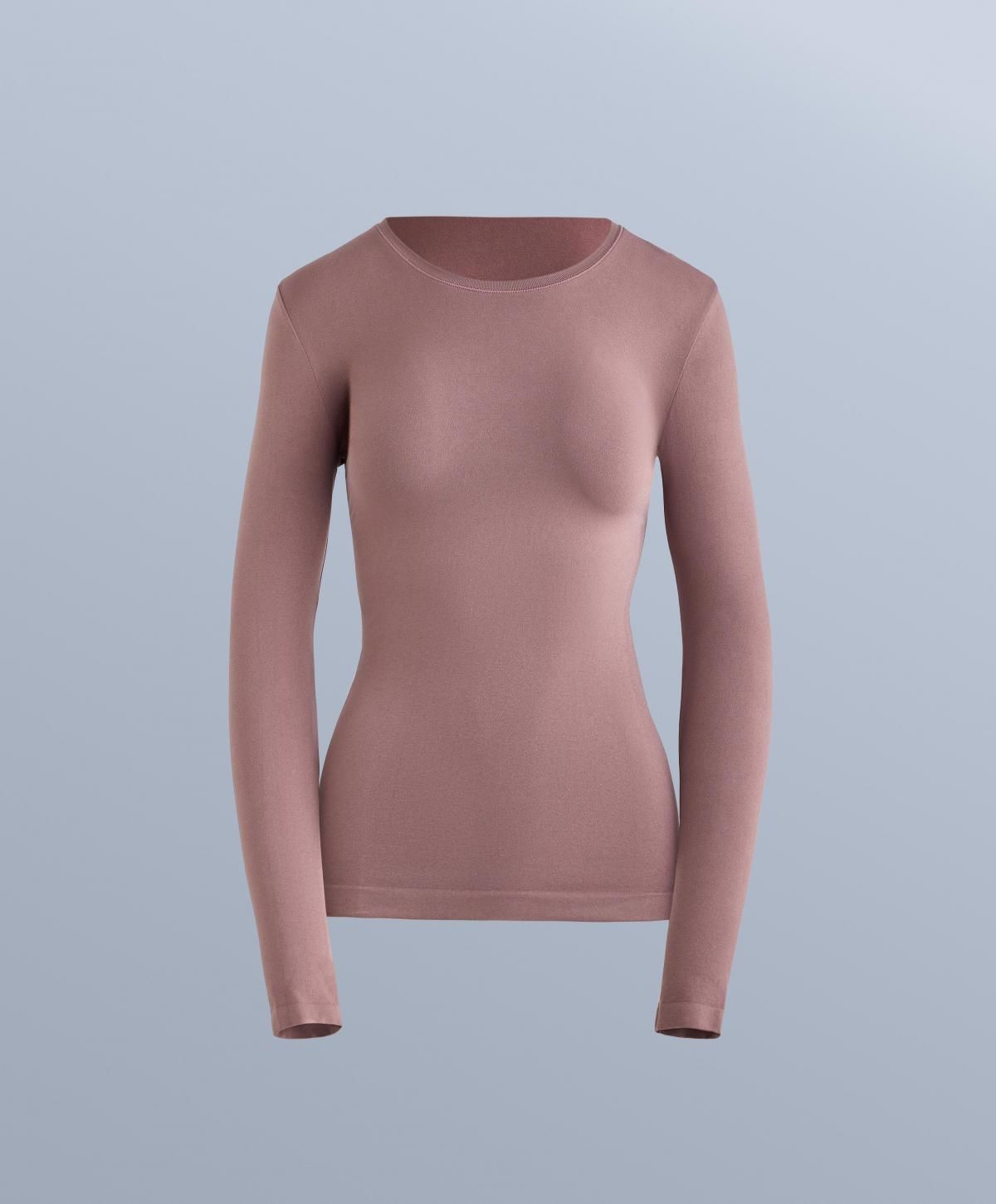 오이쇼 심리스 보온 베이스레이어 긴팔 티셔츠 0216/396 PINK-MAUVE - 상품 이미지