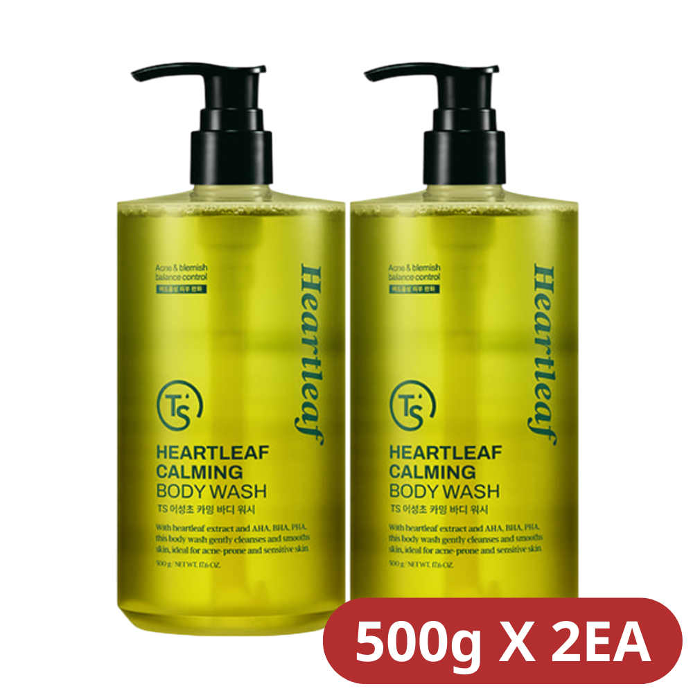 TS 어성초 카밍 바디워시 + 소분 파우치 500g, 2개 - 상세 이미지 4