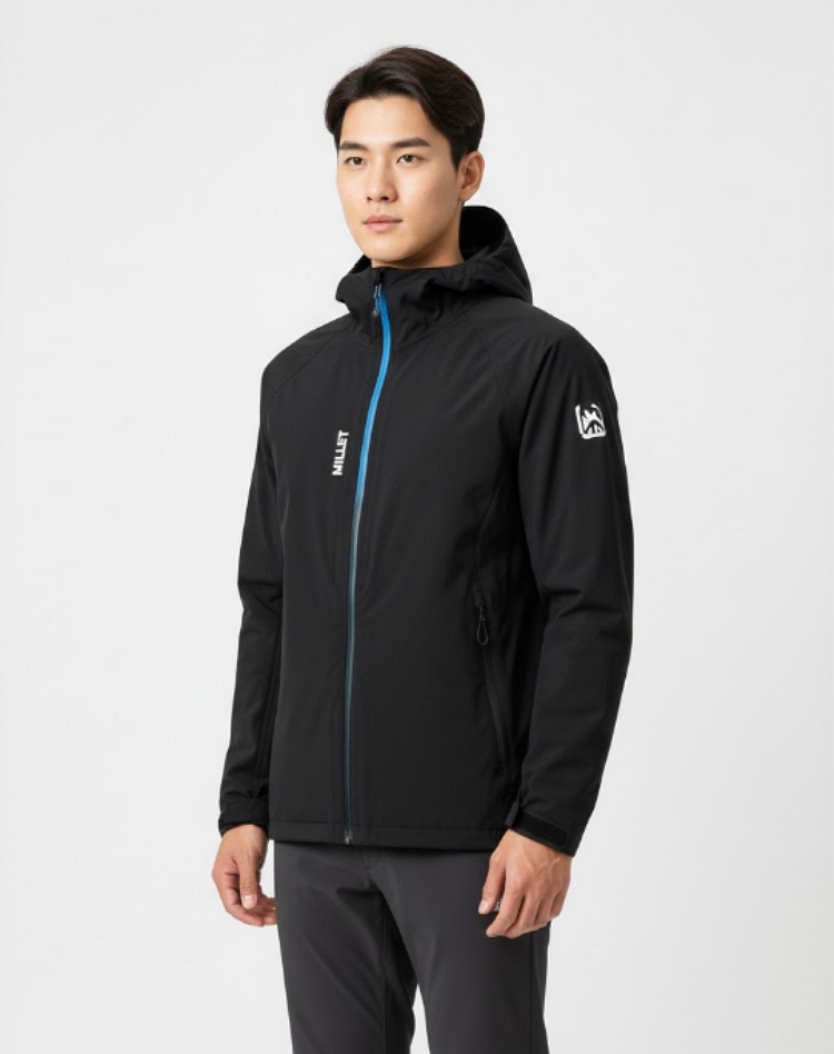 밀레 남성 간절기 드라이엣지 3L 경량 등산 바람막이 자켓 - 상세 이미지 2