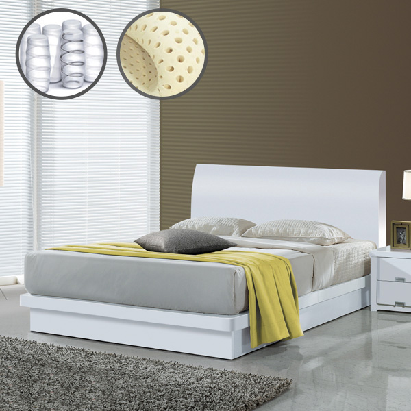 장인가구 네오 평상형 기본 부부 안방 퀸 침대 프레임 Q 라텍폼스독립