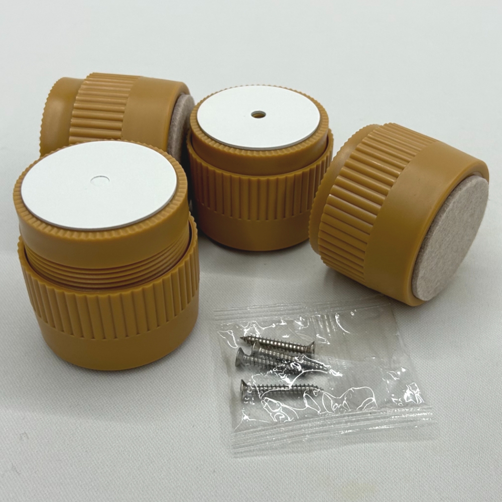 높이조절발 우드원형 책상 식탁 다리 5cm 4P 책상다리연장 - 상세 이미지 3
