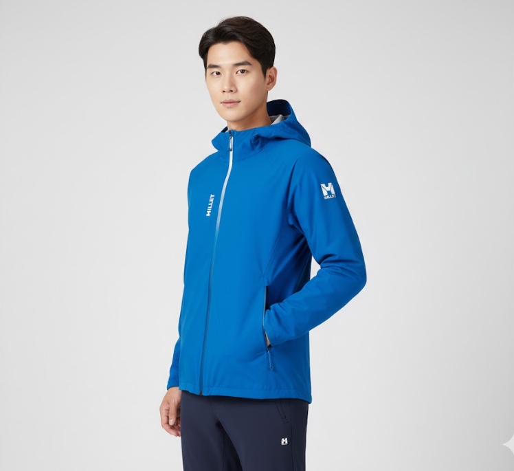 밀레 남성 간절기 드라이엣지 3L 경량 등산 바람막이 자켓 - 상세 이미지 4