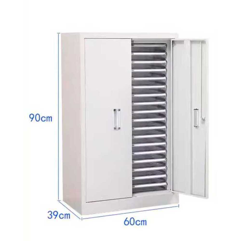 A4 서랍장 파일 보관 수납함 문서 정리 서류 정리함 1.3mm 18칸 A4 대형 / 무문 - 상세 이미지 5