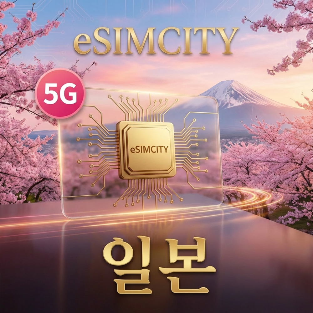 [즉시발송] 일본 이심 로컬망 5G eSIM 소프트뱅크 7일 10일 무제한 500MG 1GB 2GB 3GB 5GB 일본전체 후쿠오카 e심 구매후 즉시발송 - 상품 이미지