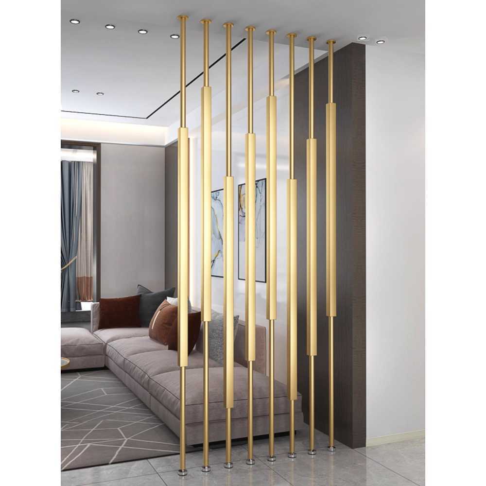 간살 기둥 파티션 공간 분리 인테리어 칸막이 구조물 골드  251-280cm (6개) - 상품 이미지