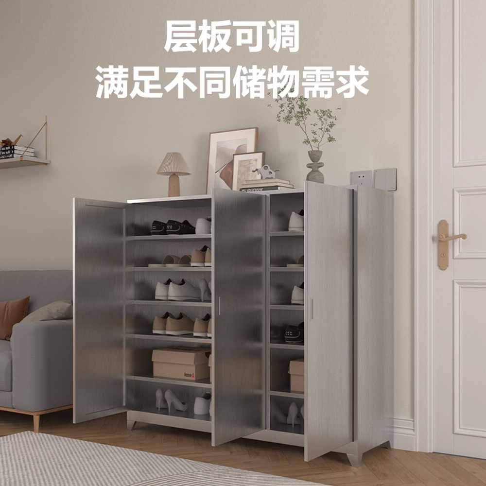 철제 캐비넷 양문형 사무실 인테리어 스틸 투도어형 850x900x350mm - 상세 이미지 4