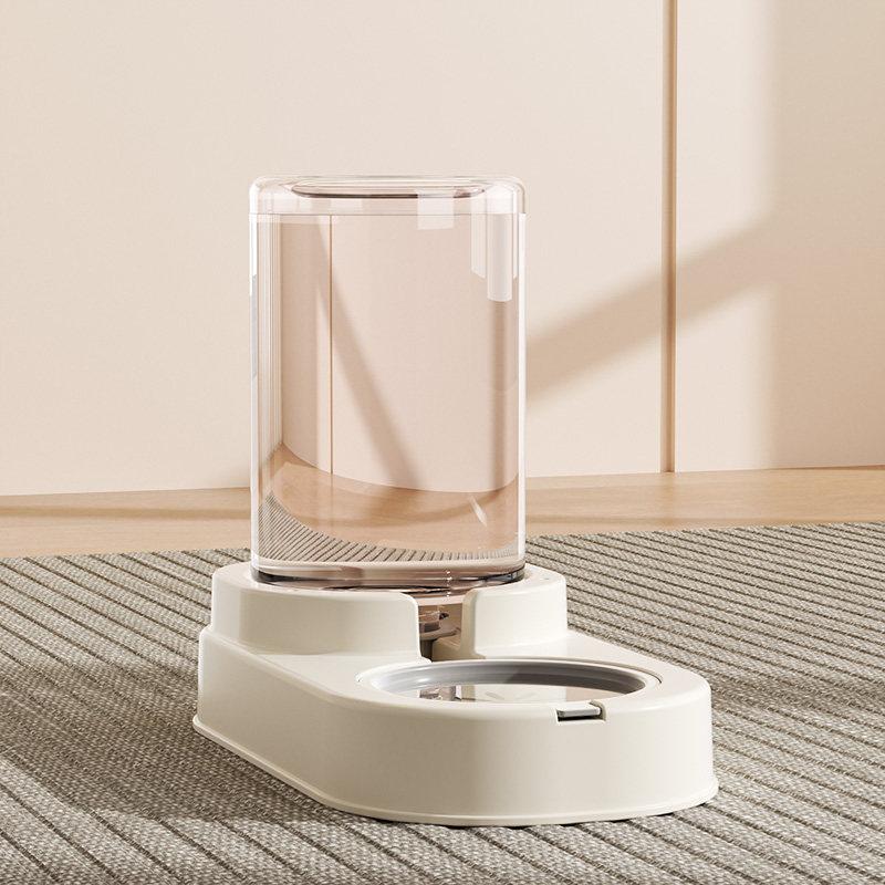 고양이 강아지 믹 펫용 이중식기 핑크 급수기