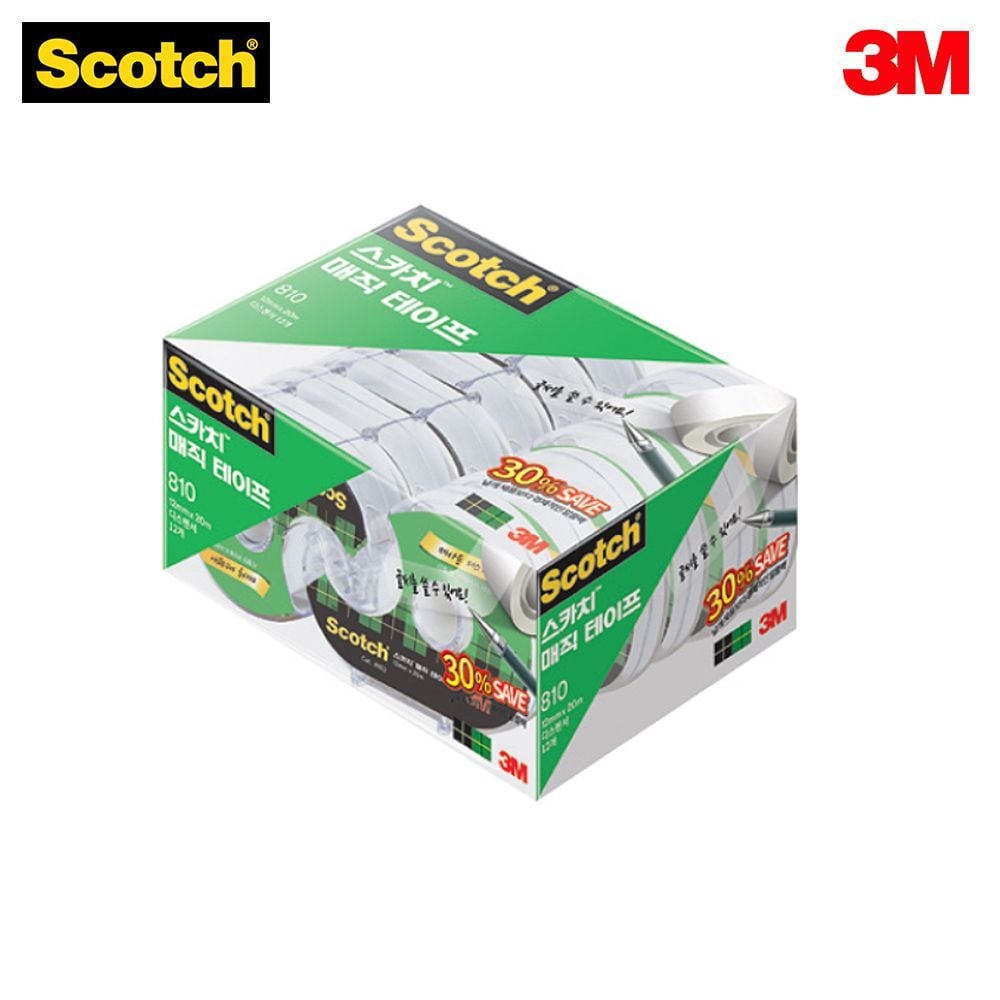 3M 스카치 매직테이프 오피스팩 810D-12 (12mm) - 상품 이미지
