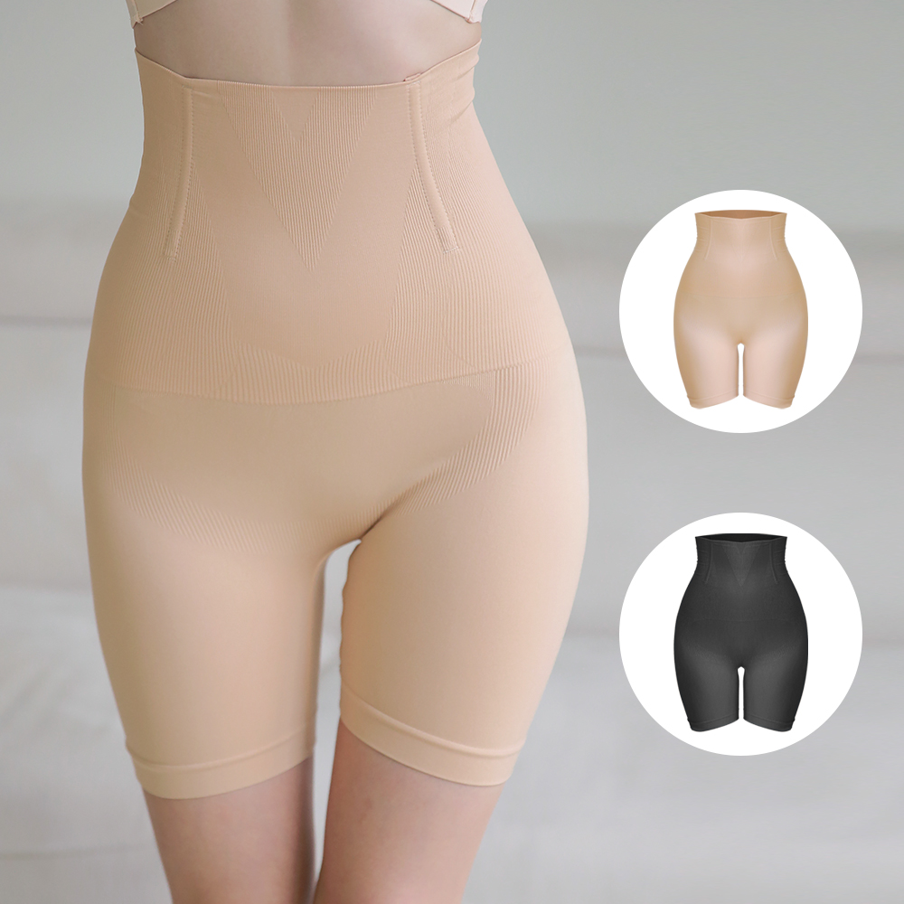 핑크앤다이아 사각 보정거들 똥배 뱃살 복부 허벅지 웨딩 바디쉐이퍼 속바지 제품 이미지