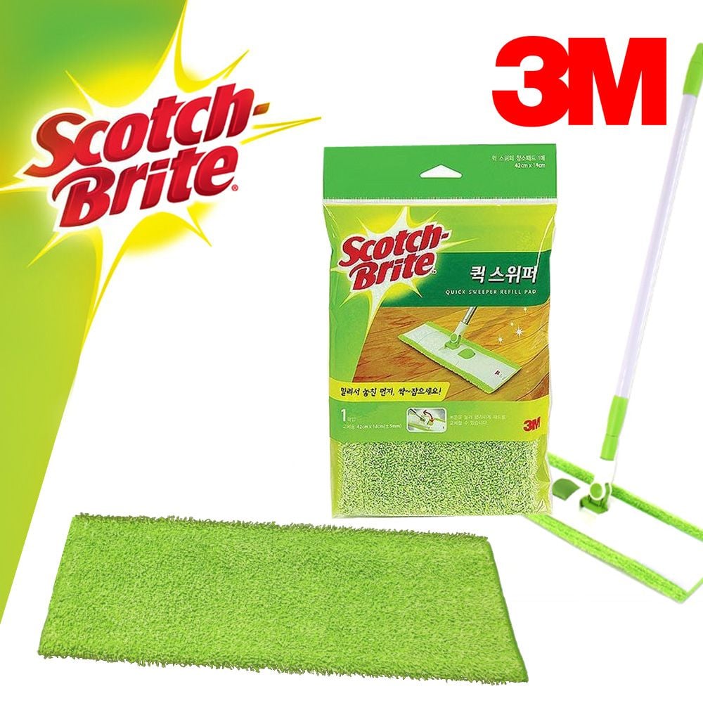 3M621 퀵스위퍼 극세사 융 리필패드 43x14cm - 상품 이미지