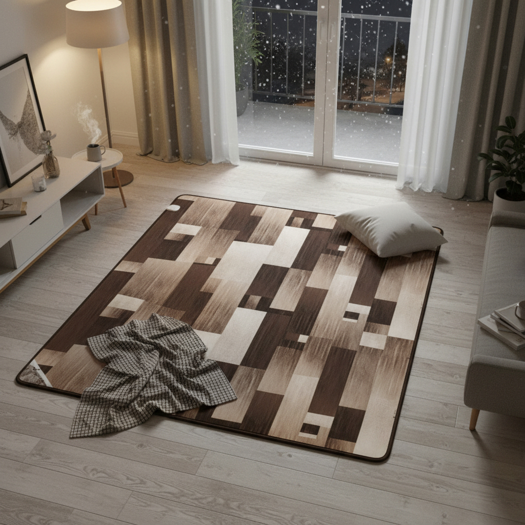 신일전기장판 탄소매트 EMF 전자파없는 아기 특대형 거실, 230x183, 브라운