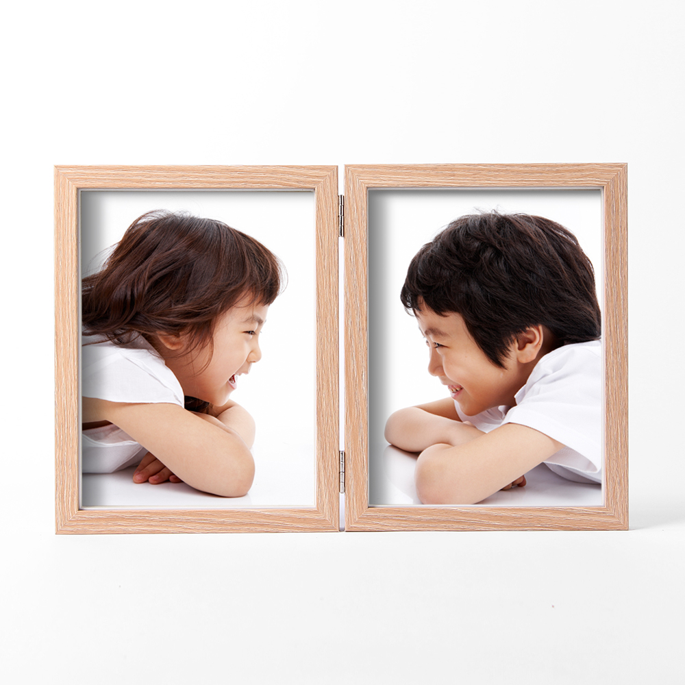 사진액자 포토프레임 접이식 2단 액자(6x8) 스토리액자 6x8액자 - 상품 이미지