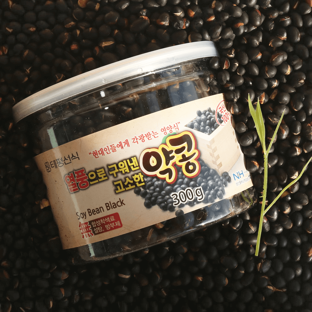 태평선식 열풍으로 구운 고소한 볶은 약콩 바로먹는 간편 간식 통곡물 시리얼 대용량 300g - 상품 이미지