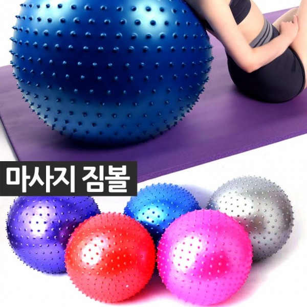 마사지짐볼 런웨이브 펌프포함 지압돌기 다이어트짐볼 다이어트 지압짐볼 필라테스 짐볼 - 상품 이미지