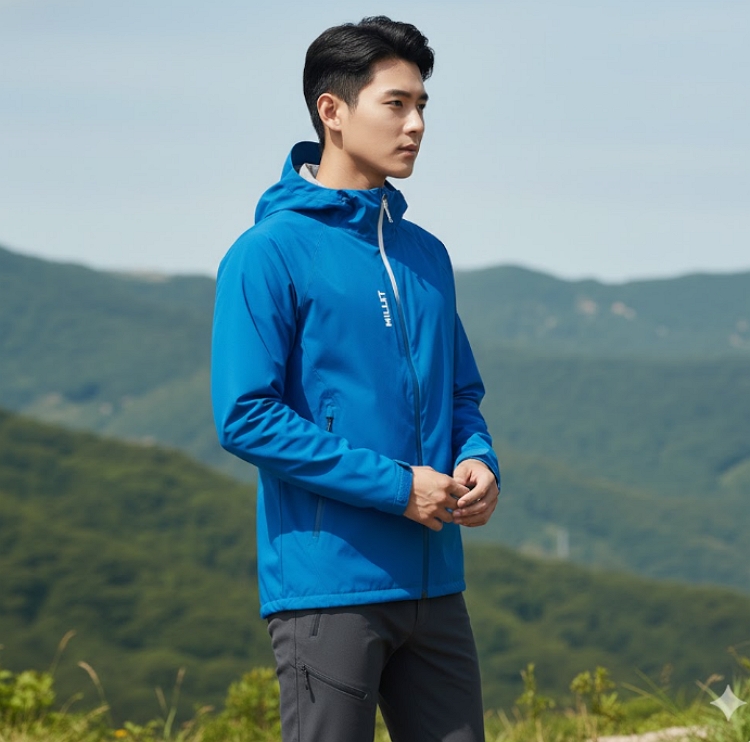 밀레 남성 간절기 드라이엣지 3L 경량 등산 바람막이 자켓 - 상세 이미지 5