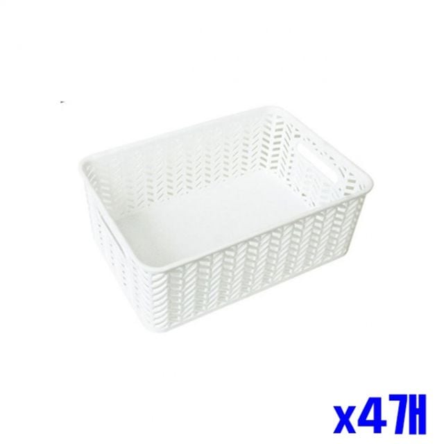 다용도 수납 바스켓 오픈형 31x23x13cm x4개 - 메인 이미지