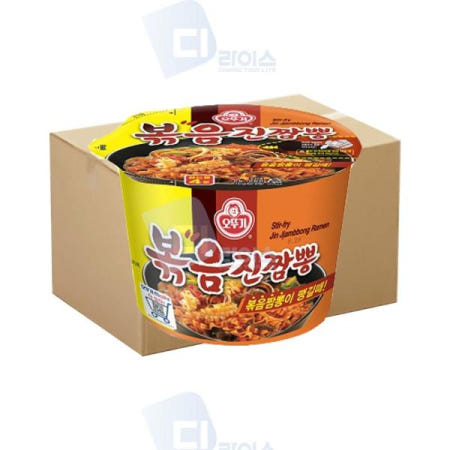 불맛 오뚜기 볶음진짬뽕 큰컵 짬뽕라면 용기면 컵라면 12개