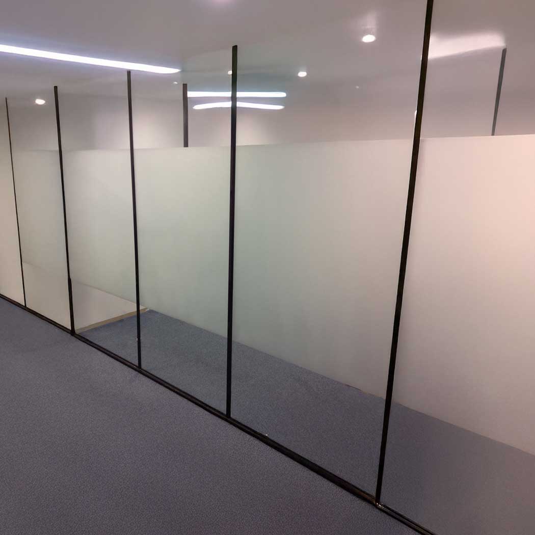 무점착 대형 창문용 안개 유리시트지 100x300cm - 메인 이미지
