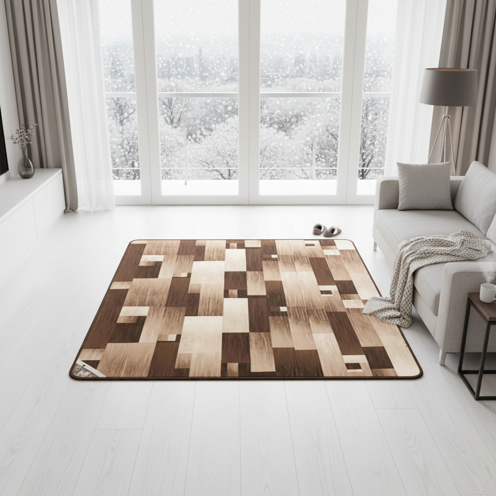 신일전기장판 탄소매트 EMF 전자파없는 아기 특대형 거실, 230x183, 브라운