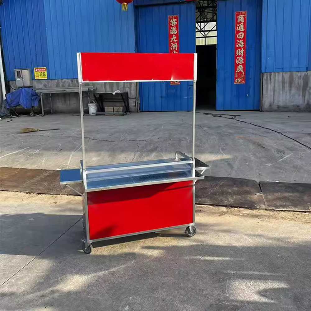 노점 가판대 철재 간이 이동식 마차 포장마차 리어카 48x100cm - 상세 이미지 4
