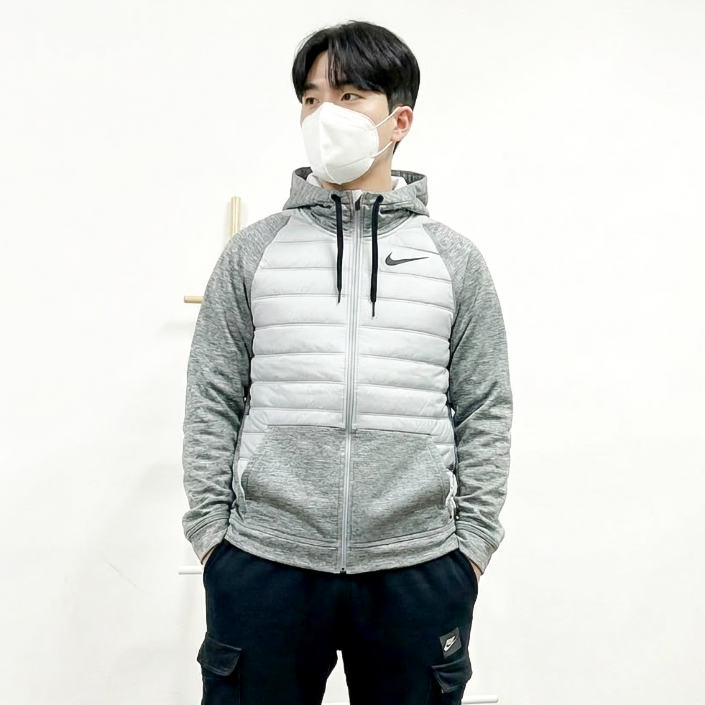 [창고정리] 나이키 후드 집업 남자 트레이닝 러닝 경량패딩 퀄팅 자켓 점퍼 CZ4343-063