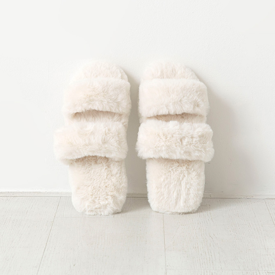 실내화 YETTY 털슬리퍼 255mm 아이보리 9083.6699 이미지