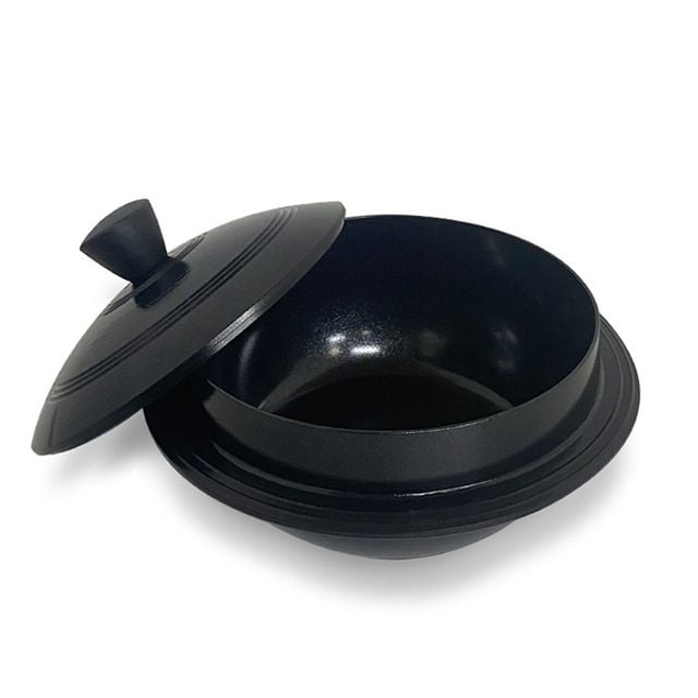 통주물 인덕션 가마솥 냄비 찌게 밥솥 뚝배기 18cm - 상품 이미지