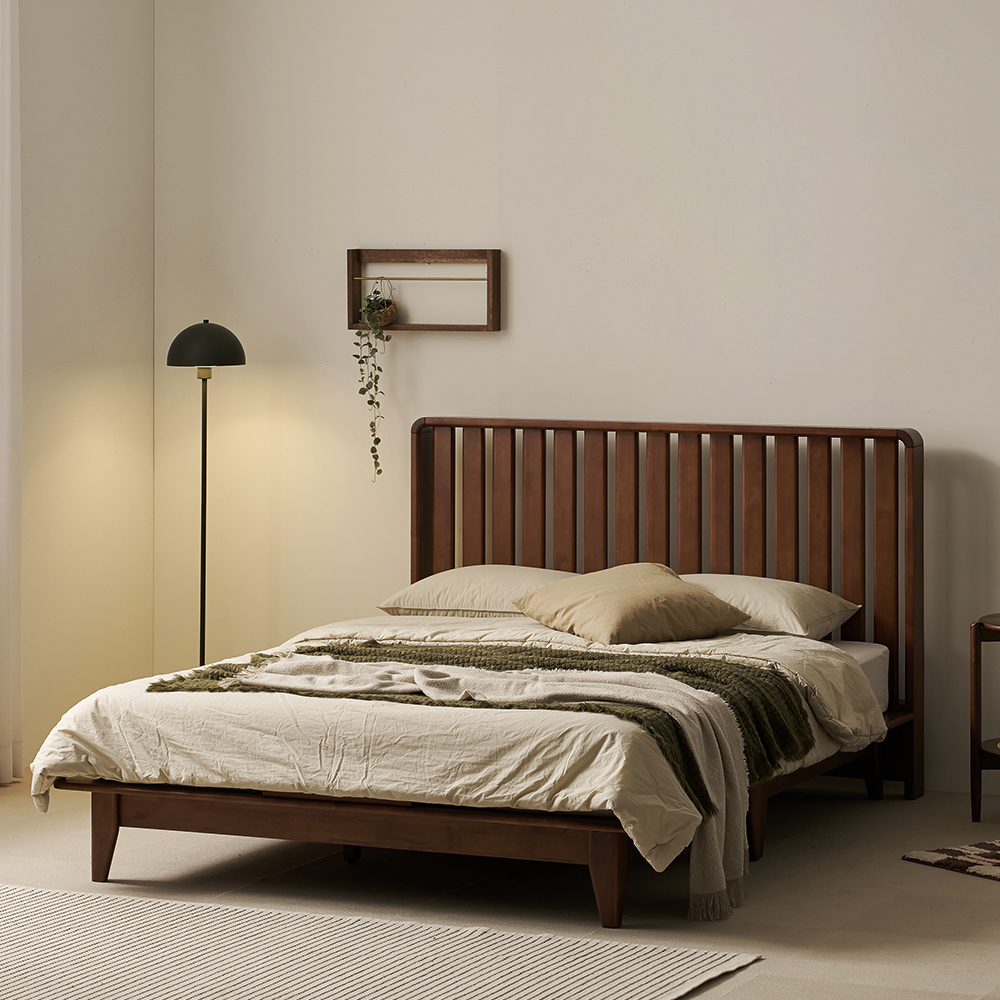 캐논 평상형 통깔판 원목 침대 프레임 퀸 Q