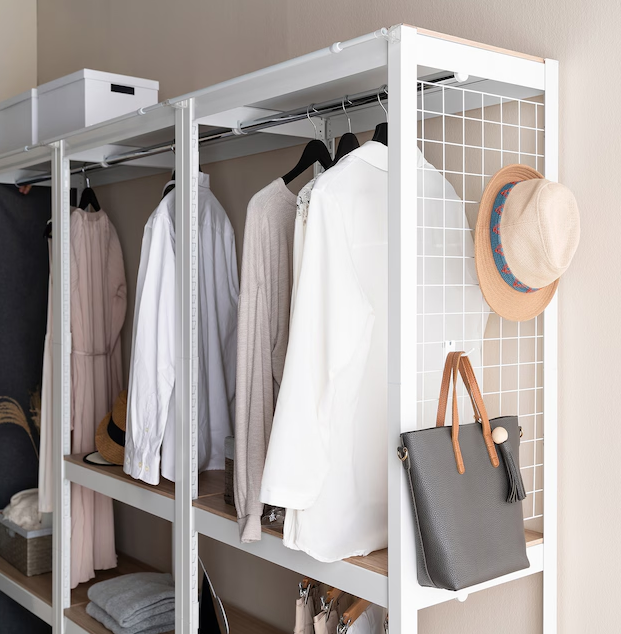 시스템행거 스탠드 옷걸이 드레스룸 철제 옷장 400400900 3단 2행거